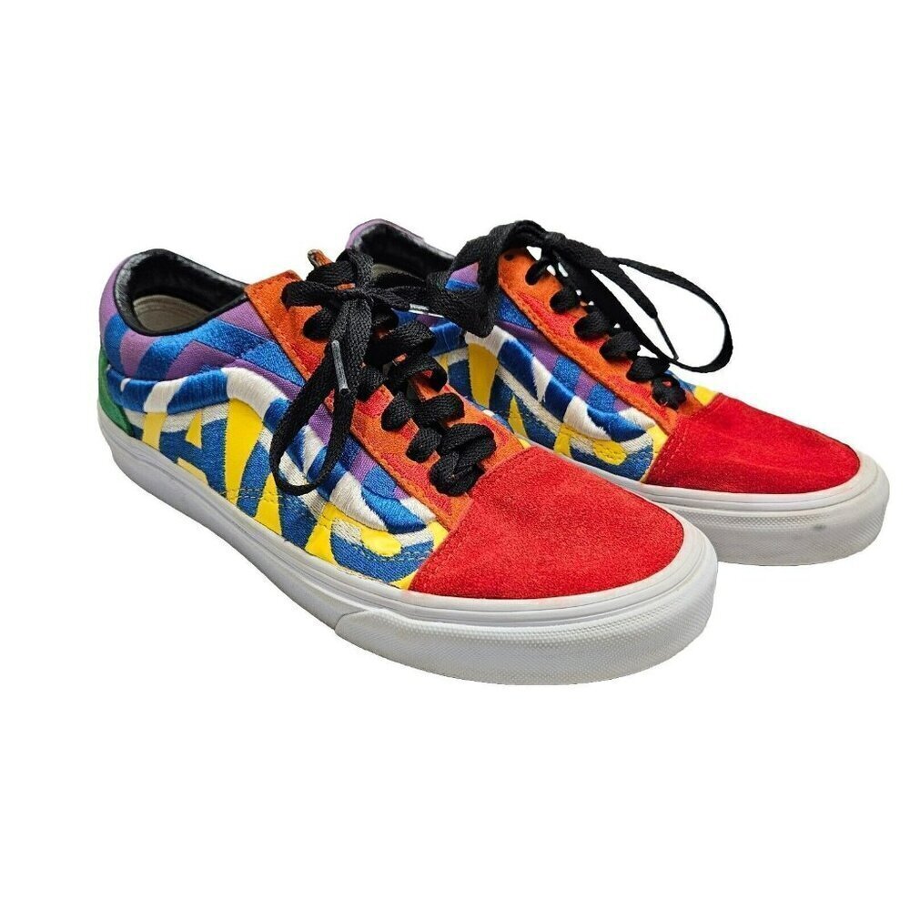 VANS Off The Wall Old Skool Statement M 5.5 W 7 Unisex Skate Shoes Color Block